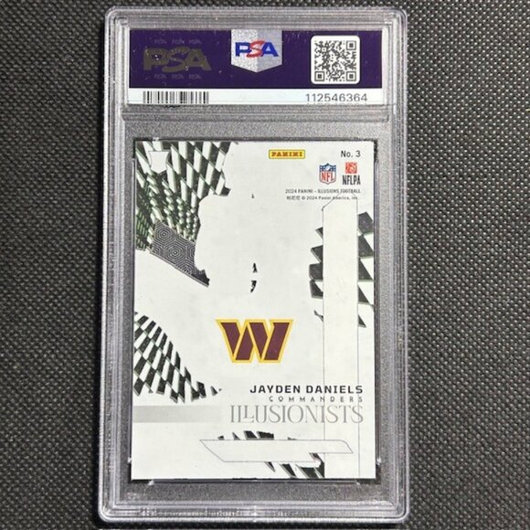 2024 Illusions Jayden Daniels Illusionists Rookie Card RC #3 Commanders - Picture 2 of 2